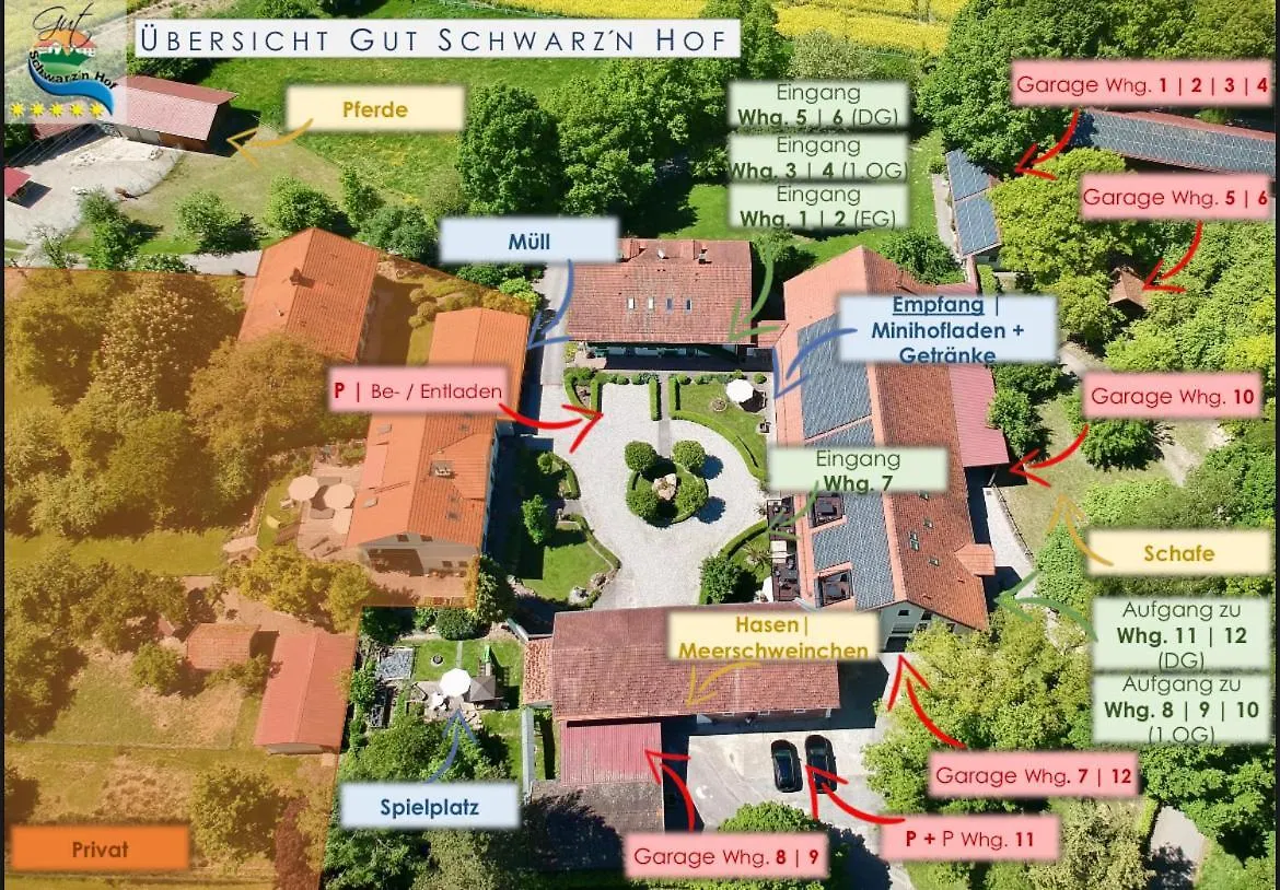 Apartment Gut Schwarz-N Hof Ferienwohnungen Bad Griesbach  Germany